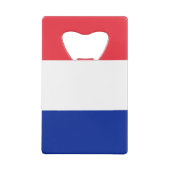 Markering van Franse creditcard Fles Opener Creditkaart Flessenopener (Achterkant)