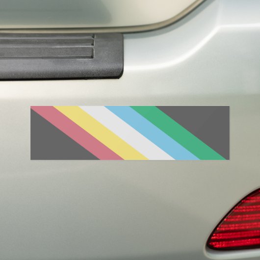 Markering van gehandicaptenrechten bumpersticker (Op auto)