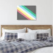 Markering van gehandicaptenrechten canvas afdruk (Insitu (Slaapkamer))