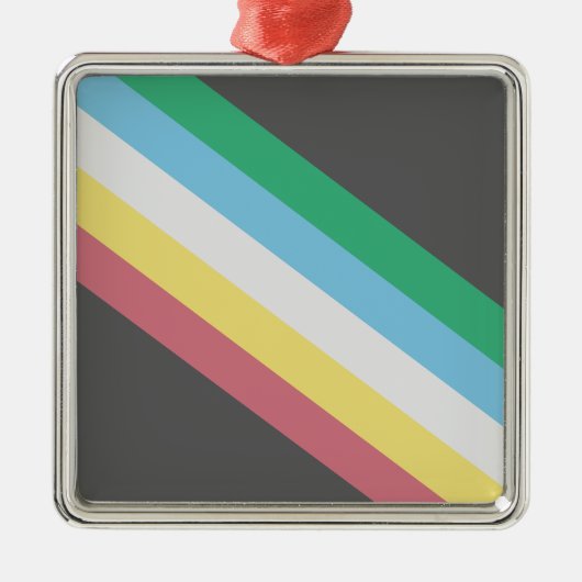 Markering van gehandicaptenrechten metalen ornament (Voorkant)