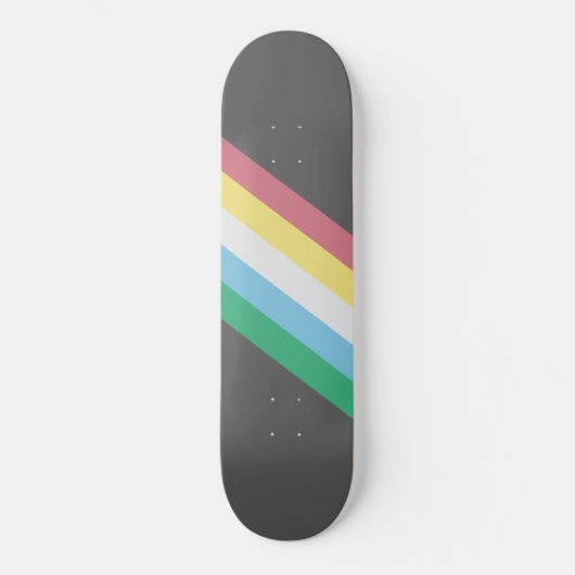 Markering van gehandicaptenrechten persoonlijk skateboard (Voorkant)