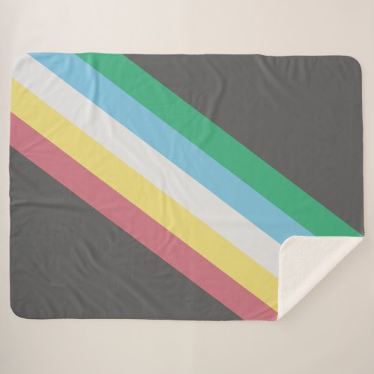 Markering van gehandicaptenrechten sherpa deken (Voorkant (horizontaal))