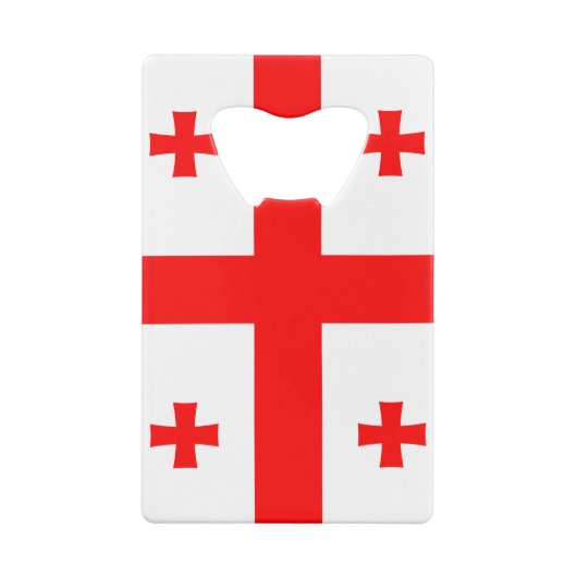 Markering van Georgië (land) Creditcard botopening Creditkaart Flessenopener (Achterkant)
