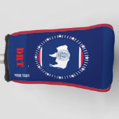 Markering van gepersonaliseerde Jouw tekst Wyoming Golfheadcover (Voorkant)