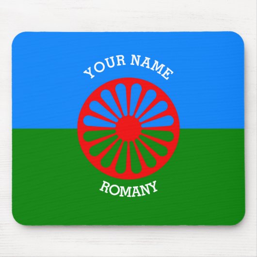 Markering van gepersonaliseerde officiële Roma-zig Muismat (Voorkant)