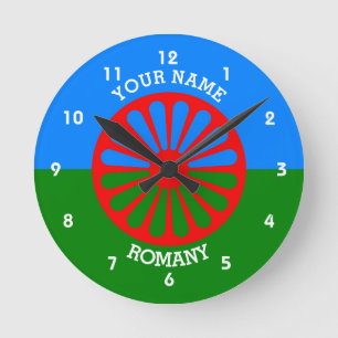 Markering van gepersonaliseerde officiële Roma-zig Ronde Klok
