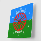 Markering van gepersonaliseerde officiële Roma-zig Vierkante Klok (Hoek)