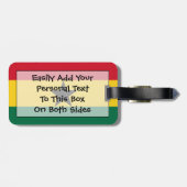 Markering van Ghana Easy ID Personal Bagagelabel (Achterkant horizontaal)