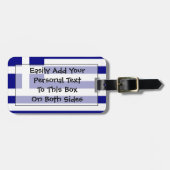 Markering van Griekenland - Easy ID Personal Bagagelabel (Voorkant horizontaal)