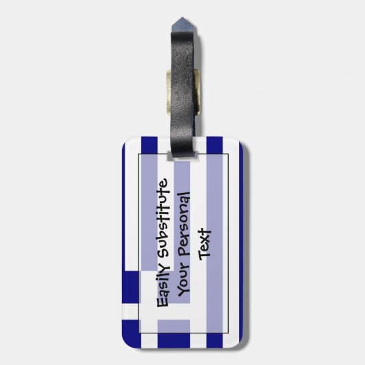 Markering van Griekenland - Easy ID Personal Bagagelabel (Achterkant verticaal)