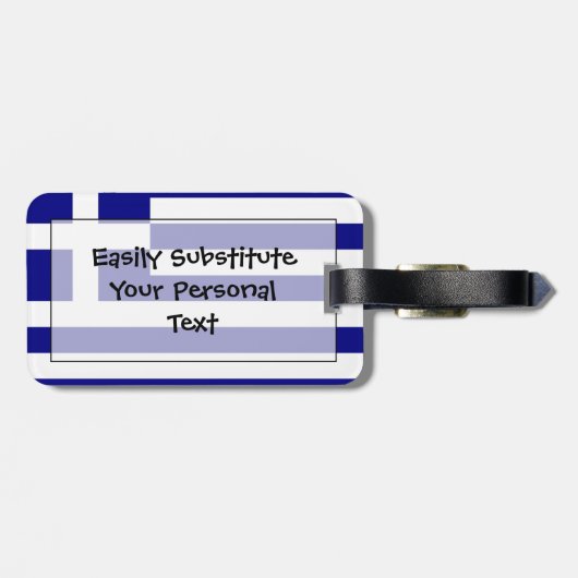 Markering van Griekenland - Easy ID Personal Bagagelabel (Achterkant horizontaal)