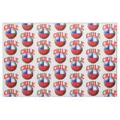 Markering van het Chili-Voetbal Stof (Fat Quarter)