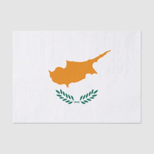 Markering van het Cypriotische weefselpapier Tissuepapier (Voorkant)