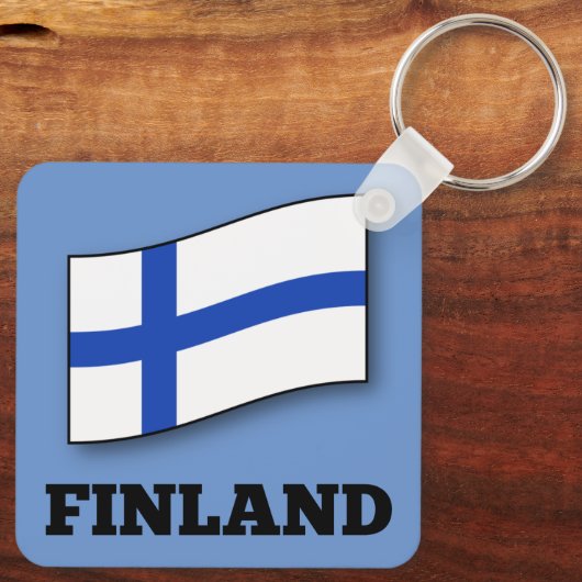 Markering van het Finse model Sleutelhanger (Achterkant)