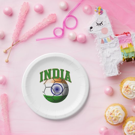 Markering van het Indiase Voetbal Papieren Bordje (Feest)