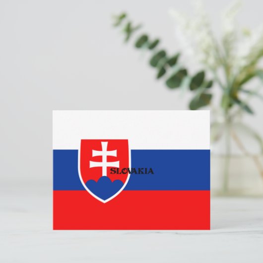 Markering van het Slowaakse ontwerp Briefkaart (Staand voorkant)