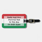 Markering van Hongarije Easy ID Personal Bagagelabel (Voorkant horizontaal)