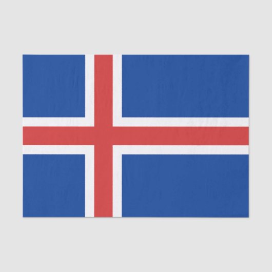 Markering van IJslands weefselpapier Tissuepapier (Voorkant)