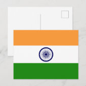 Markering van India Briefkaart (Voorkant / Achterkant)
