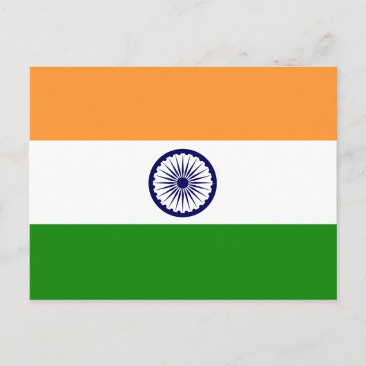 Markering van India Briefkaart (Voorkant)