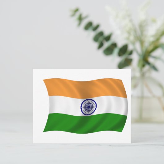 Markering van India Briefkaart (Staand voorkant)