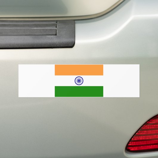 Markering van India Bumpersticker (Op auto)