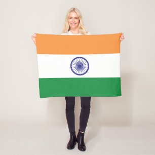 Markering van India Fleece Deken