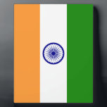 Markering van India Fotoplaat<br><div class="desc">Nationale vlag van India.</div>