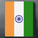 Markering van India Fotoplaat<br><div class="desc">Nationale vlag van India.</div>