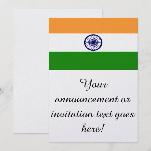 Markering van India Kaart (Voorkant / Achterkant)