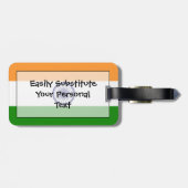 Markering van India Personal Easy ID Bagagelabel (Achterkant horizontaal)