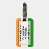 Markering van India Personal Easy ID Bagagelabel (Achterkant verticaal)