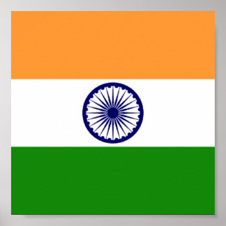 Markering van India Poster11x11 Poster
