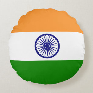 Markering van India Rond Kussen
