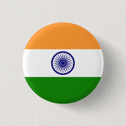 Markering van India Ronde Button 3,2 Cm (Voorkant)