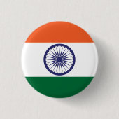 Markering van India Ronde Button 3,2 Cm (Voorkant)
