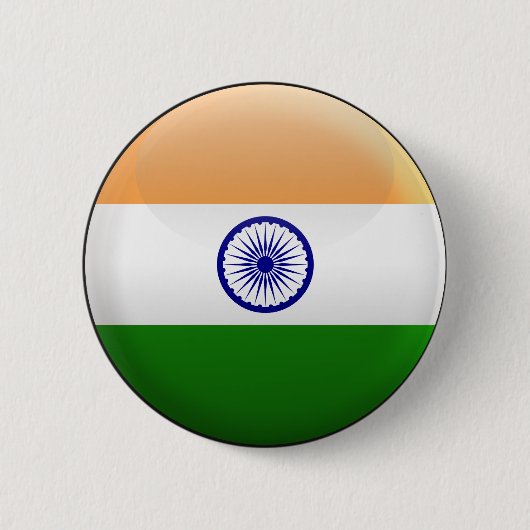 Markering van India Ronde Button 5,7 Cm (Voorkant)