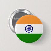 Markering van India Ronde Button 5,7 Cm (Voorkant /achterkant)