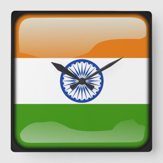 Markering van India Vierkante Klok (Voorkant)