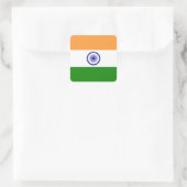 Markering van India Vierkante Sticker (Tas)