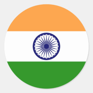 Markering van Indiase ticker Ronde Sticker
