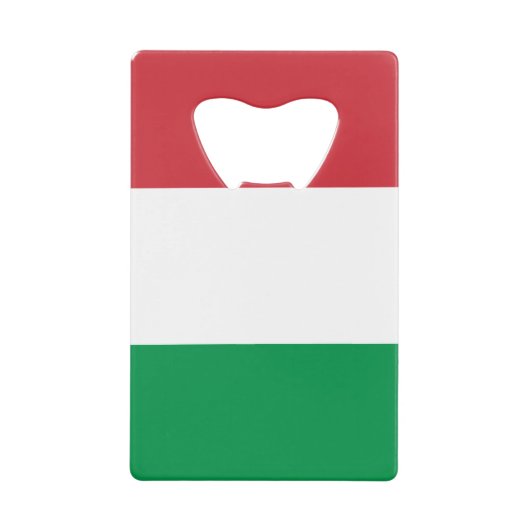 Markering van Italiaanse creditcard Fles Opener Creditkaart Flessenopener (Voorkant)