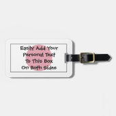 Markering van Japan Easy ID Personal Bagagelabel (Voorkant horizontaal)