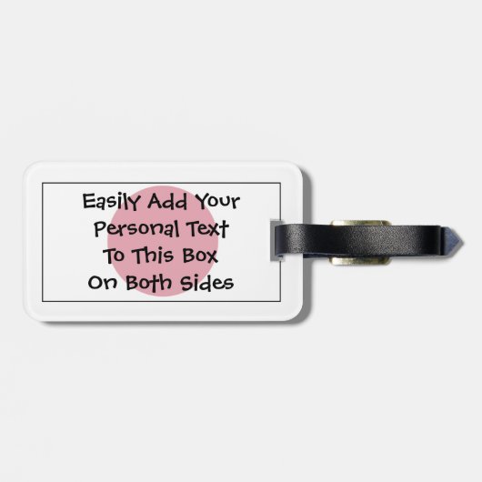 Markering van Japan Easy ID Personal Bagagelabel (Achterkant horizontaal)