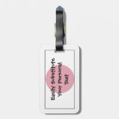 Markering van Japan Easy ID Personal Bagagelabel (Achterkant verticaal)