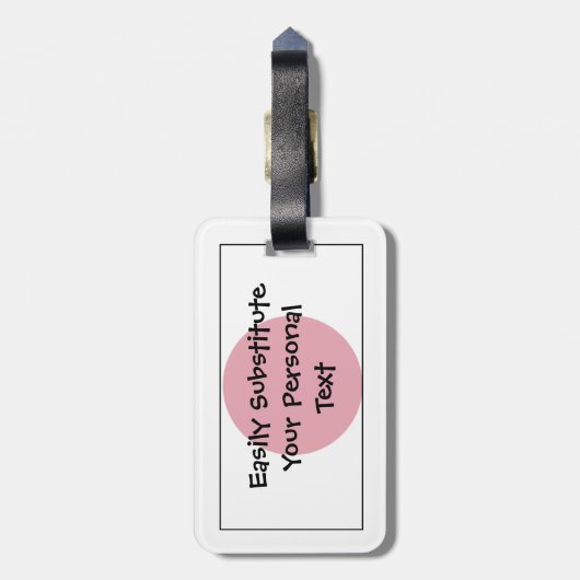 Markering van Japan Easy ID Personal Bagagelabel (Achterkant verticaal)