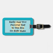 Markering van Kazachstan - Easy ID Personal Bagagelabel (Voorkant horizontaal)