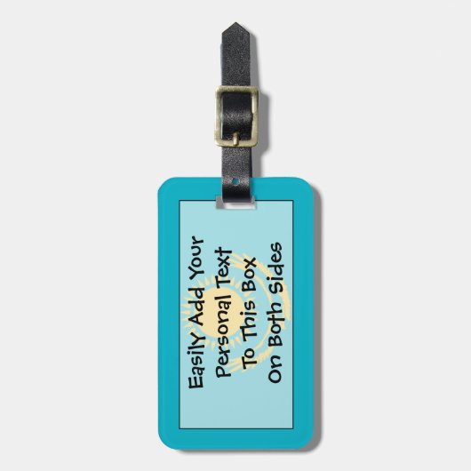 Markering van Kazachstan - Easy ID Personal Bagagelabel (Voorkant verticaal)