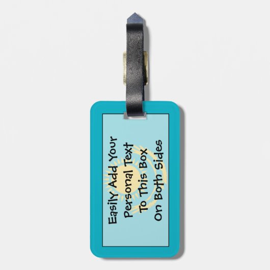 Markering van Kazachstan - Easy ID Personal Bagagelabel (Achterkant verticaal)