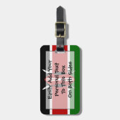 Markering van Kenia Easy ID Personal Bagagelabel (Voorkant verticaal)